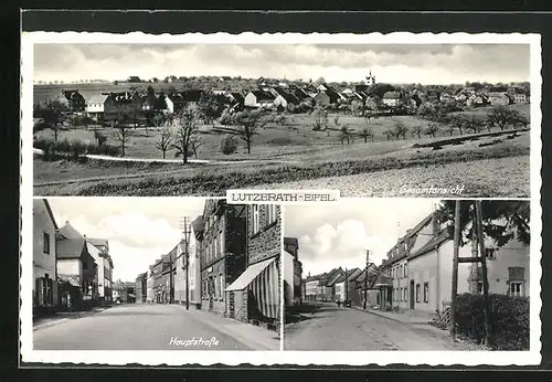 AK Lutzerath, Hauptstrasse, Ortsansicht