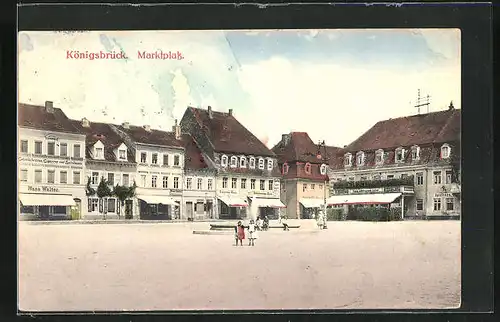 AK Königsbrück, Marktplatz