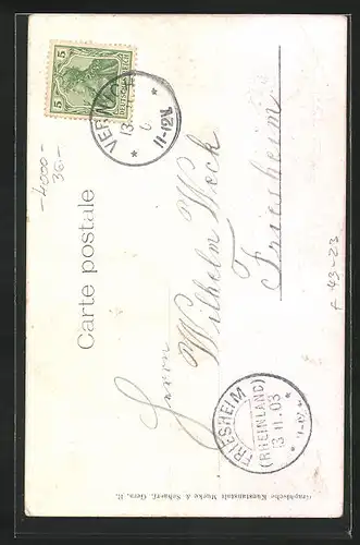 AK Düsseldorf, Das kleinest Zwerg-Ehepaar der Welt getraut 1897, Herr Clever geb. 1874 und Frau Clever geb. 1876