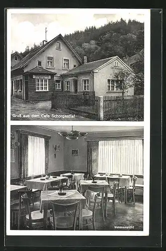 AK Wirsberg b. Neuenmarkt, Café Schorgasttal, Innenansicht