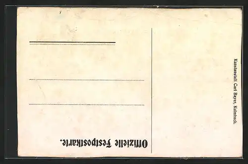 Künstler-AK Kulmbach, Ortsansicht im 17. Jahrhundert, König Maximilian I. und Prinzregent Luitpold von Bayern, Wappen