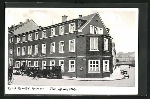 AK Münchberg /Obfr., Hotel Gasthof Hager