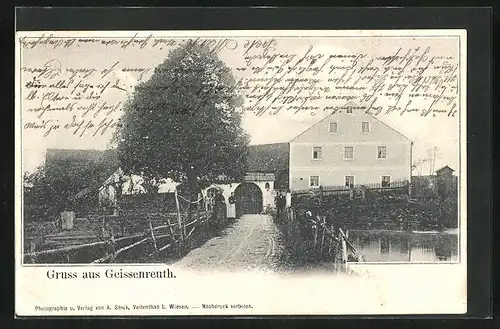 AK Geissenreuth, Eingang eines Anwesen