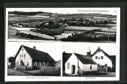 AK Fuchsberg, Dorfkapelle, Handlung H. Bodensteiner, Burghardsberg