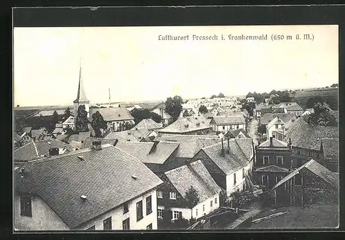 AK Presseck /Frankenwald, Blick über die Dächer der Stadt