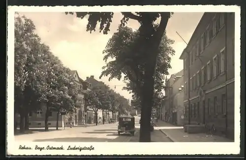 AK Rehau /Bayr. Ostmark, Ludwigstrasse im Stadtkern