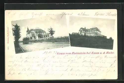 AK Essen /Ruhr, Hotel u. Pension Ruhrstein
