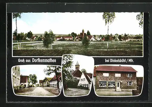 AK Dorfkemmathen, Handlung v. F. Ottenwalter, Strassenpartie, Panorama