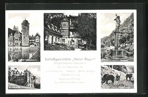 AK Mespelbrunn /Spessart, Schlossgasthaus Hotel Rüger, Gruftkapelle