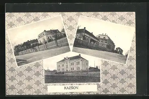 AK Kaznov, Strassenpartien mit Wohnhäusern, Gebäudeansicht