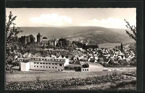 AK Rieneck, Panorama mit Burg