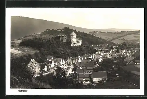 AK Rieneck, Ortsansicht aus der Vogelschau