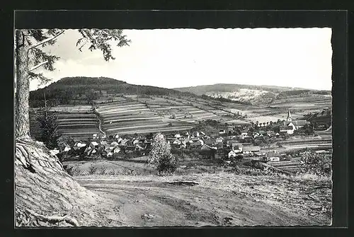 AK Oberbach /Rhön, Ortsansicht mit Umgebung