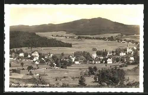 AK Nagel, Ortsansicht mit Umgebung und Mühlbühl