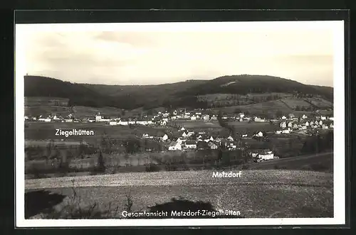 AK Metzdorf - Ziegelhütten / Kulmbach, Gesamtansicht mit Ziegelhütten