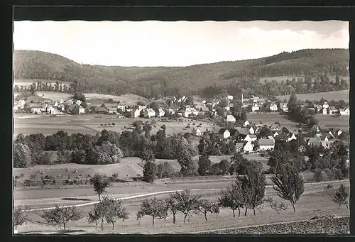 AK Kulmbach-Ziegelhütten, Ortsansicht mit Umgebung