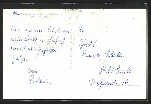 AK Aufsees, Kindererholungsheim