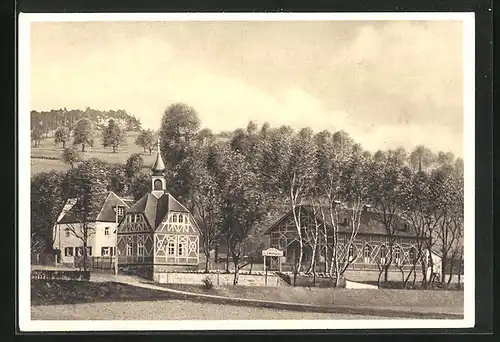 AK Kauernburg / Kulmbach, Gasthaus Schlösslein mit Sandlerbräu-Ausschank