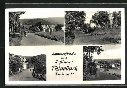 AK Thierbach /Frankenwald, Strassenpartien
