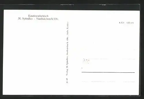 AK Stadtsteinach /Frankenwald, Postgebäude