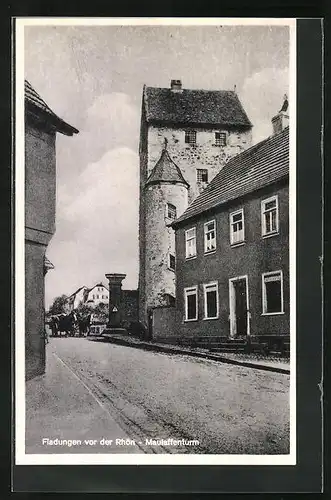 AK Fladungen vor der Rhön, Maulaffenturm