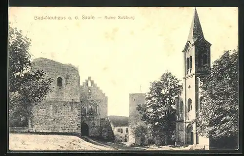 AK Bad Neuhaus a. Saale, Ruine Salzburg