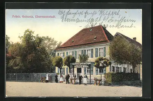 AK Ebermannstadt /Fränk. Schweiz, Gasthaus gold`ner Engel von Wolgang Müller