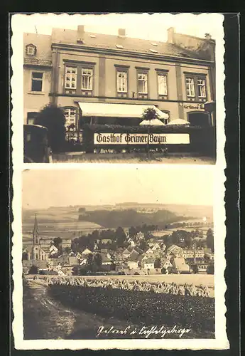 AK Gefrees i. Fichtelgebirge, Gasthof Grüner Baum, Teilansicht