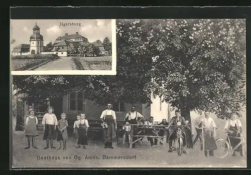 AK Bammersdorf, Gasthaus von Gg. Amon, Jägersburg