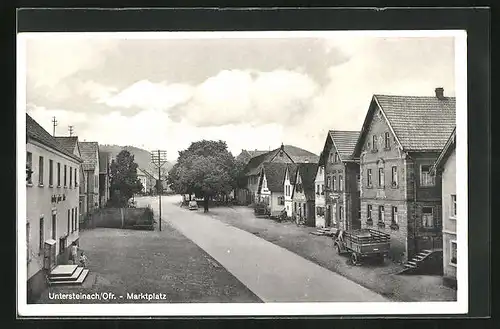 AK Untersteinach / Ofr., Strasse am Marktplatz