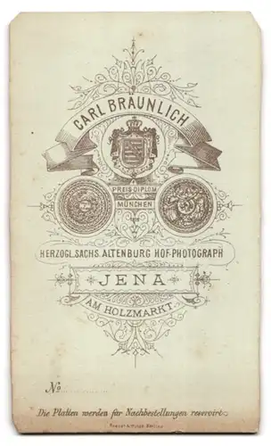 Fotografie C. Bräunlich, Jena, Junge mit Anzug und Hut