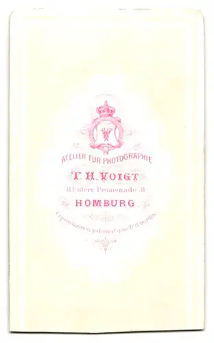 Fotografie T. H. Voigt, Homburg, Untere Promenade 31, Portrait kleines Mädchen im Kleid