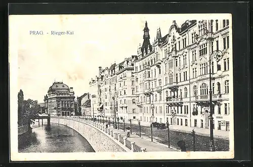 AK Prag / Praha, Rieger-Kai