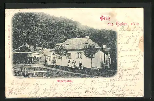 AK Baden, Gasthaus Jägerhaus