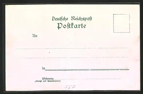 Lithographie Strassburg, Das Münster, Der Bahnhof