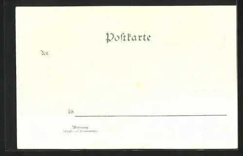Lithographie Annaberg, Theater, Barbara Uttmann-Denkmal, Realgymnasium