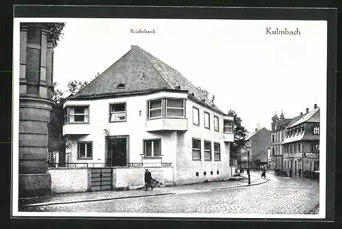 AK Kulmbach, Strasse an der Reichsbank