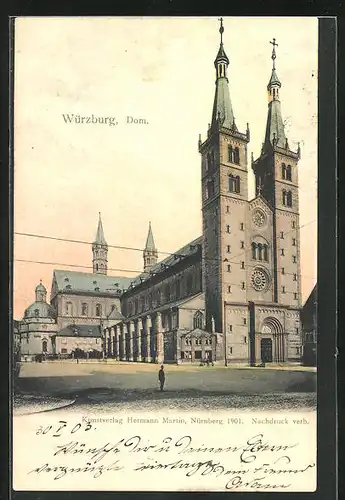 AK Würzburg, Blick auf Dom