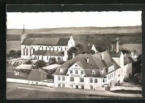 AK Oberelchingen, Klosterbräustüble, Kirche mit Friedhof