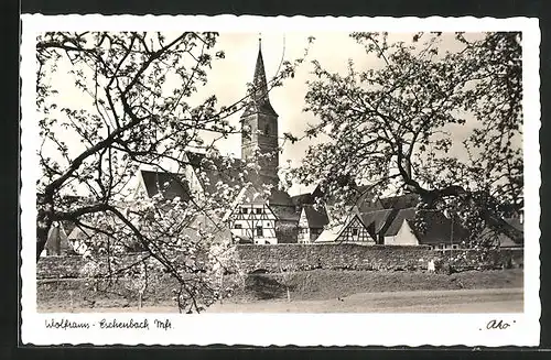 AK Wolframs-Eschenbach, Kirche im Frühling