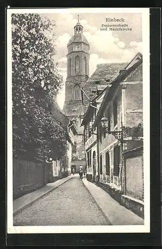 AK Einbeck, Pastorenstrasse und Marktkirche