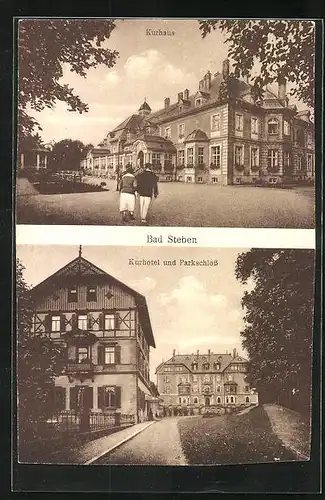AK Bad Steben, Kurhotel und Parkschloss, Kurhaus