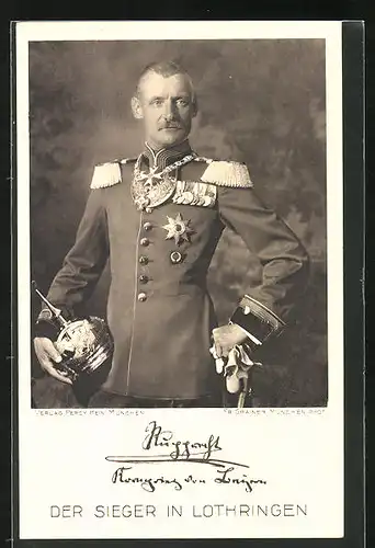 AK Kronprinz Rupprecht von Bayern, Der Sieger in Lothringen