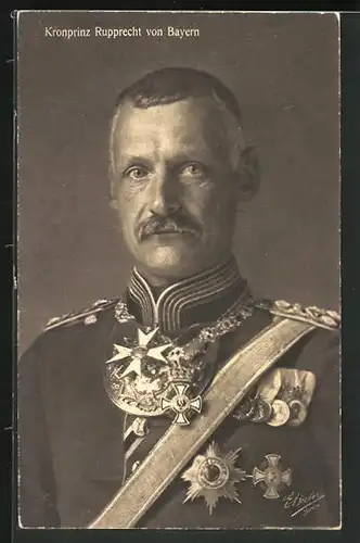 AK Kronprinz Rupprecht von Bayern in Galauniform