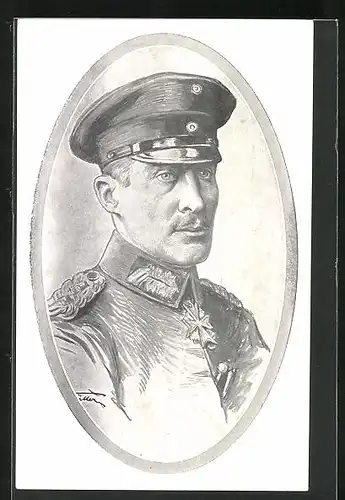 Künstler-AK Herzog Albrecht von Württemberg im Portrait