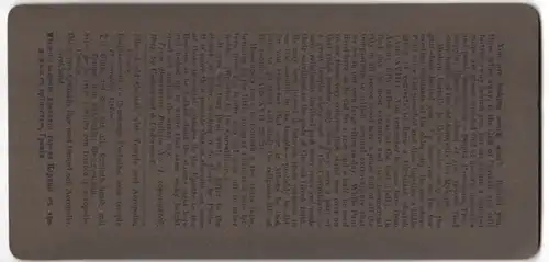 Stereo-Fotografie Underwood & Underwood, New York, Ansicht Korinth, Tempel & Akropolis