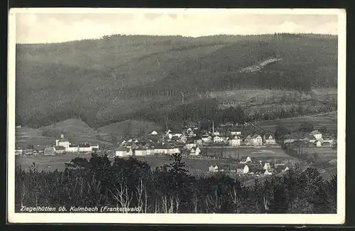 AK Ziegelhütten / Kulmbach, Ortsansicht mit Umgebung