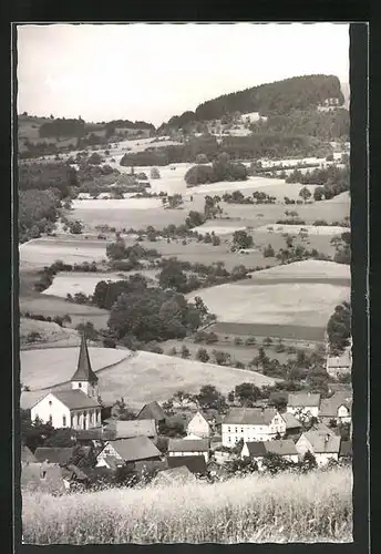 AK Geroda /Rhön, Ortsansicht mit Blick ins Land