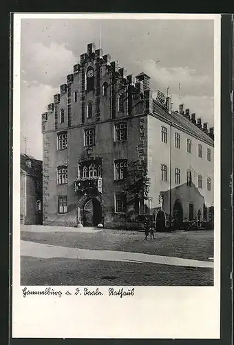 AK Hammelburg /Saale, Ansicht vom Rathaus