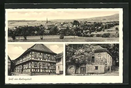 AK Amlingstadt, Gasthaus Felsenkeller der Brauerrei Dötzer
